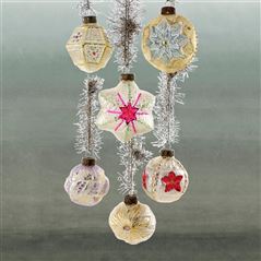 Set of 6 Treasured Heirloom Christmas Ornaments