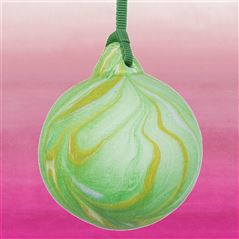 Green Marble Bauble Christmas Ornament