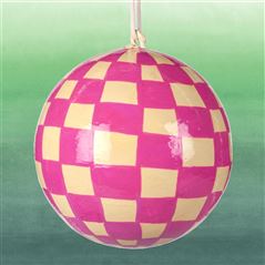 Peony Check Christmas Decoration