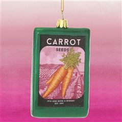 Carrot Seeds Christmas Ornament 