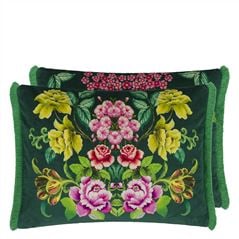 Eleonora Velours Viridian Cushion