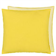 Brera Lino Mimosa & Primrose Linen Decorative Pillow