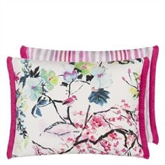 Coussin Chinoiserie Flower Peony Outdoor