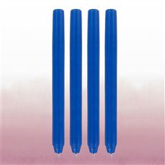 Deep Blue Dinner Candles Set of 4