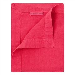 Lario Geranium Linen Runner, Placemats & Napkins 