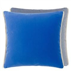 Varese Cerulean & Sky Velvet Cushion