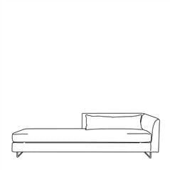 Sleek Daybed Right Arm