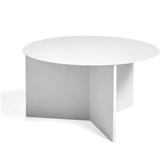 HAY Slit Round Low Large White Table