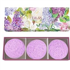 Fragonard Lilac Guest Soap Set of 3 