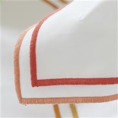 Astor Coral & Rosewood Cotton Bed Linen