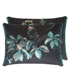 Pasqueflower Indigo Cushion