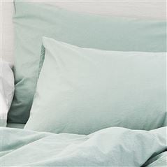 Loweswater Porcelain Green Organic Cotton Bed Linen Set