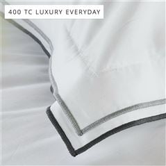 Astor Silver and Slate Cotton Bed Linen Set
