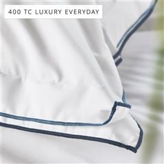 Astor Denim Blue Cotton Bed Linen Set
