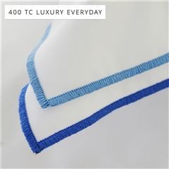 Astor Cobalt Blue Cotton Bed Linen Set 