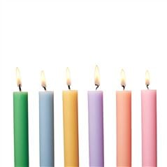 Pastel Dining Candles Set Of 12