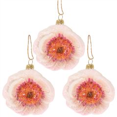 Peony Decoration Set Of 3 