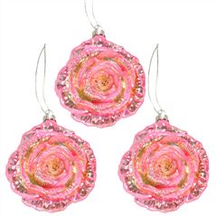 Pink Ranunculus Decoration Set Of 3 