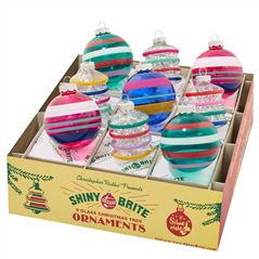 Striped Decorations Swt Of 9 