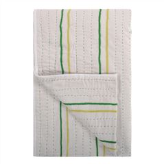 Green Embroidered Quilt