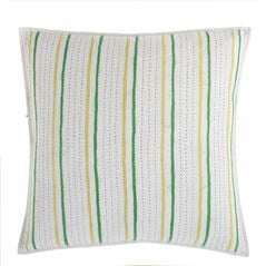 Green Embroidered Cushion