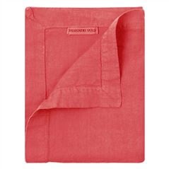 Lario Hibiscus Pure Linen Tablecloth, Runner, Placemats & Napkins 