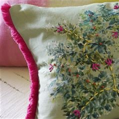Bosquet Sauvage Forest Embroidered Decorative Pillow