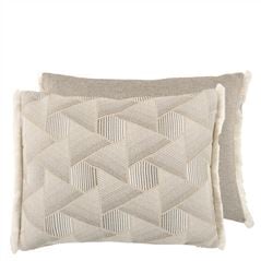 Delray Graphite Outdoor Decorative Pillow