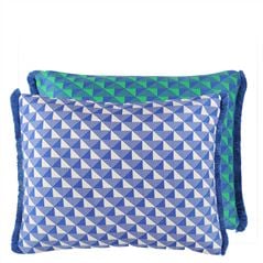 Tarakan Cobalt Outdoor Decorative Pillow