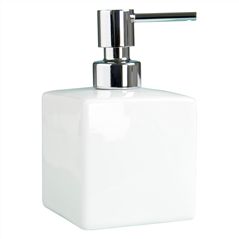 Porcelain And Chrome Soap Dispenser
