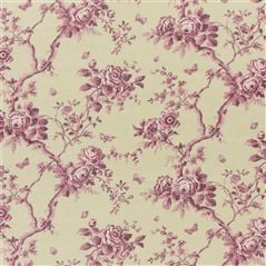 ashfield floral voile - vintage wine