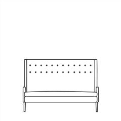 Harper Long Bench with Arms