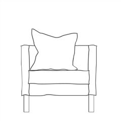 Silla estrecha desenfundable Quadro