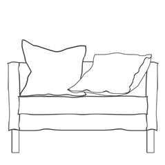 Silla ancha desenfundable Quadro