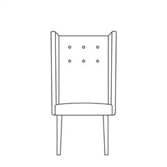 Silla auxiliar Harper Alto 