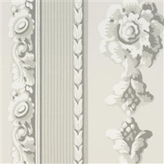Palazzetto Platinum Striped Wallpaper