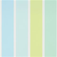 Fun Fair Stripe Aqua Turquoise Wallpaper