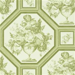 Wyatt Moss Floral Green Wallpaper