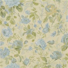 Marston Gate Floral Blue Floral Blue Wallpaper