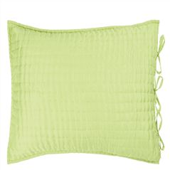 Chenevard Wild Lime & Pale Mint Quilted Pillowcases