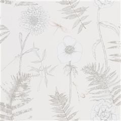 Acanthus Ivory Natural Wallpaper