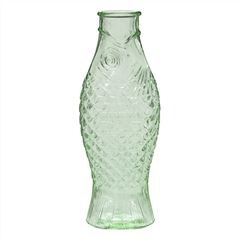 Green Glass Fish Carafe