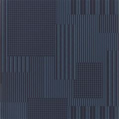 Rivington Patchwork Indigo Geometric Blue Wallpaper