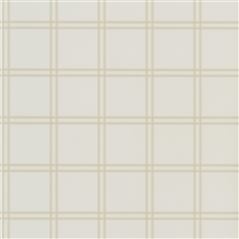 Shipley Windowpane Cream Checked Wallpaper