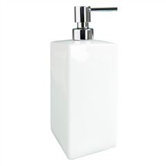 Porcelain And Metallic Soap Dispenser
