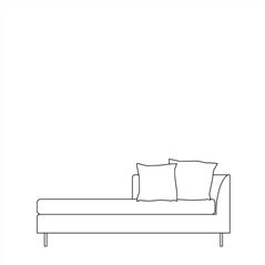 Sleek Daybed Right Arm