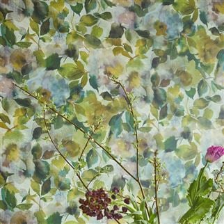 Botanical wallpaper inspired by leaves, plants and