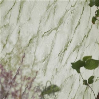 Marble print wallpaper with layered stone-inspired