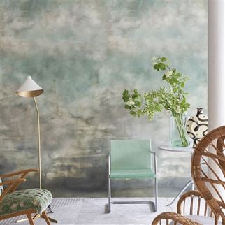 Ombré wallpaper with soft graduated colour and atm