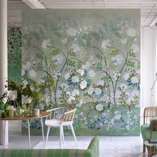 Floral Designers Guild wallpaper with expressive c